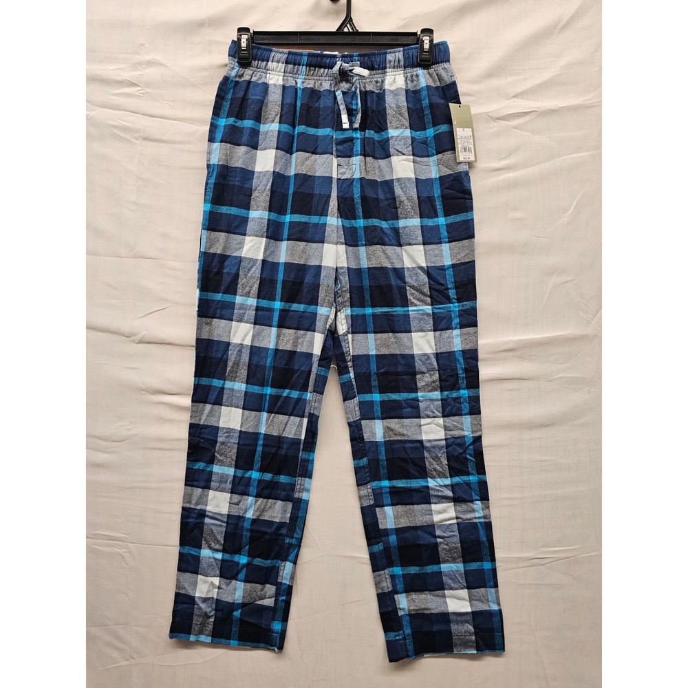 Goodfellow & Co Mens Plaid Flannel Pajama Pants‎ Blue Cotton Casual Size Small